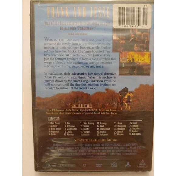 Frank and Jesse (DVD, 1994). - Picture 2 of 3